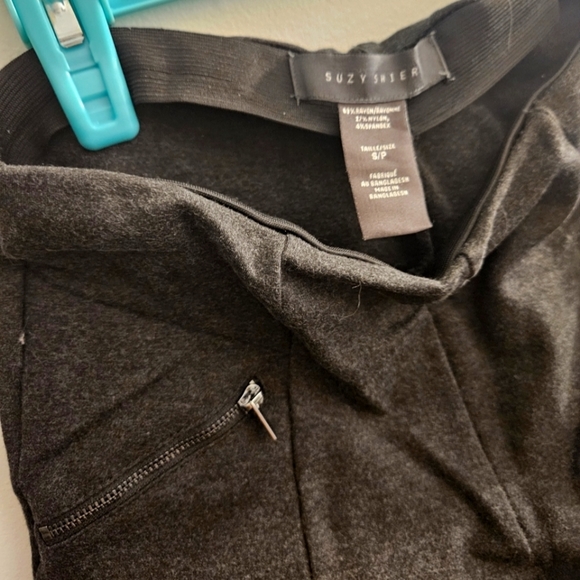 Suzy Sheir - Dark Grey Women's Business Work Pants Legging with casual skinnyleg - Picture 2 of 3